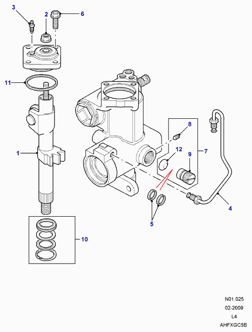 Land Rover STC2848 - Комплект прокладок, рульовий механізм autocars.com.ua