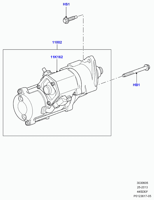 Land Rover NAD500160 - Стартер autocars.com.ua