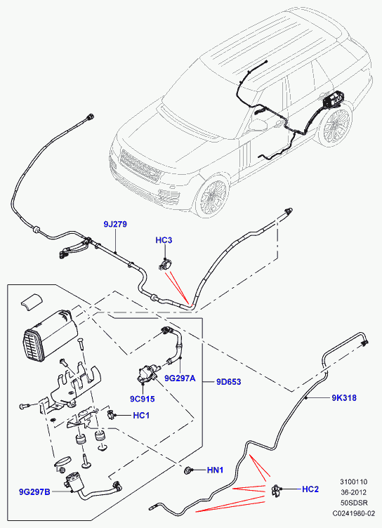 Land Rover WTR 5000 30 - Датчик тиску, паливний бак autocars.com.ua