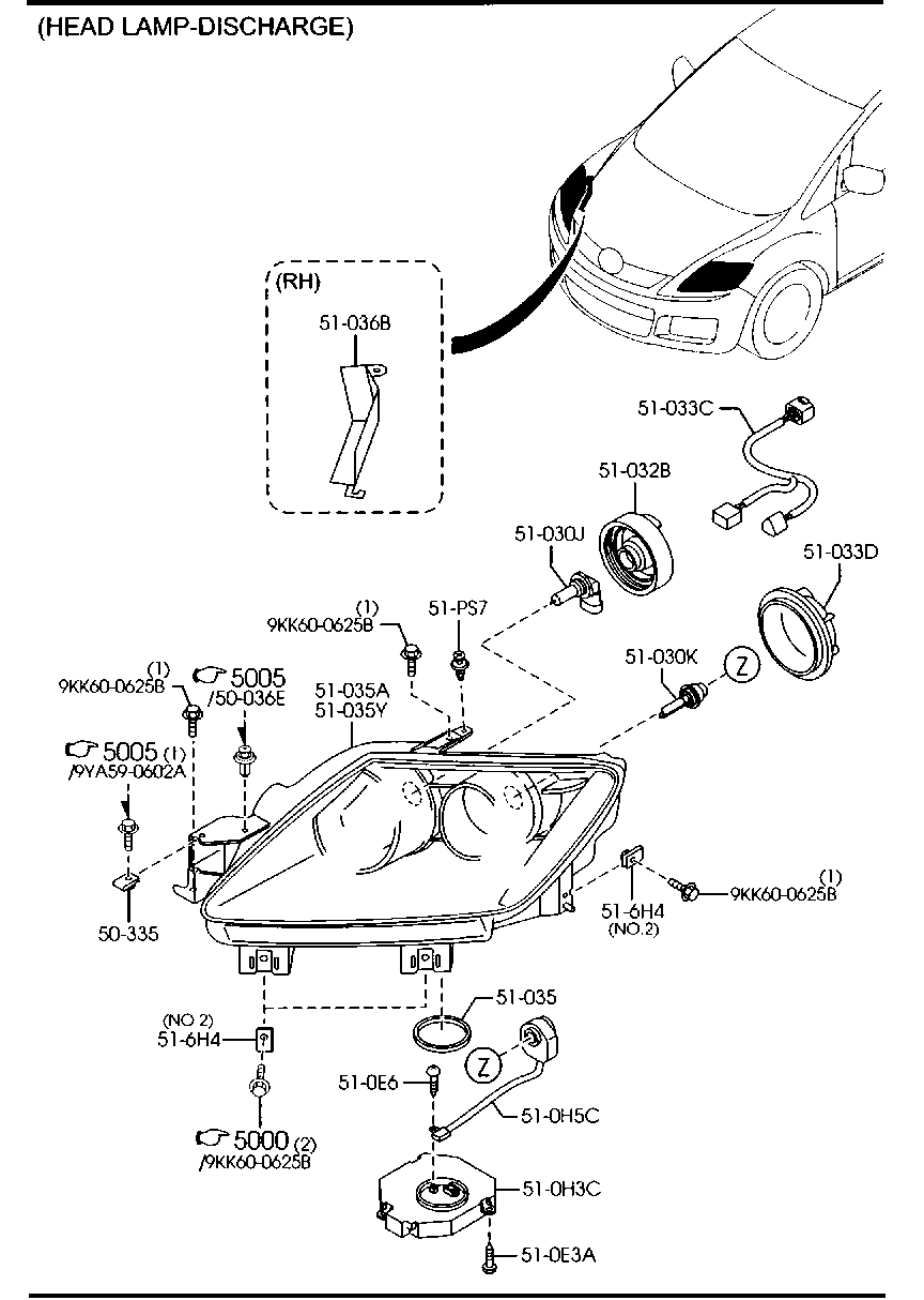 MAZDA 9070-37-650 - BULB autocars.com.ua