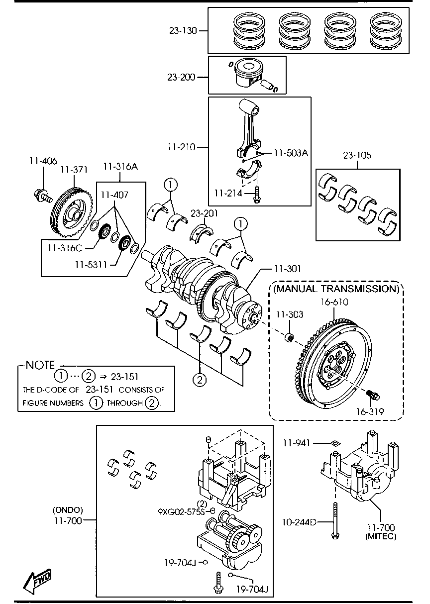 MAZDA L3K9-11-316-A - Комплект цепи привода распредвала avtokuzovplus.com.ua