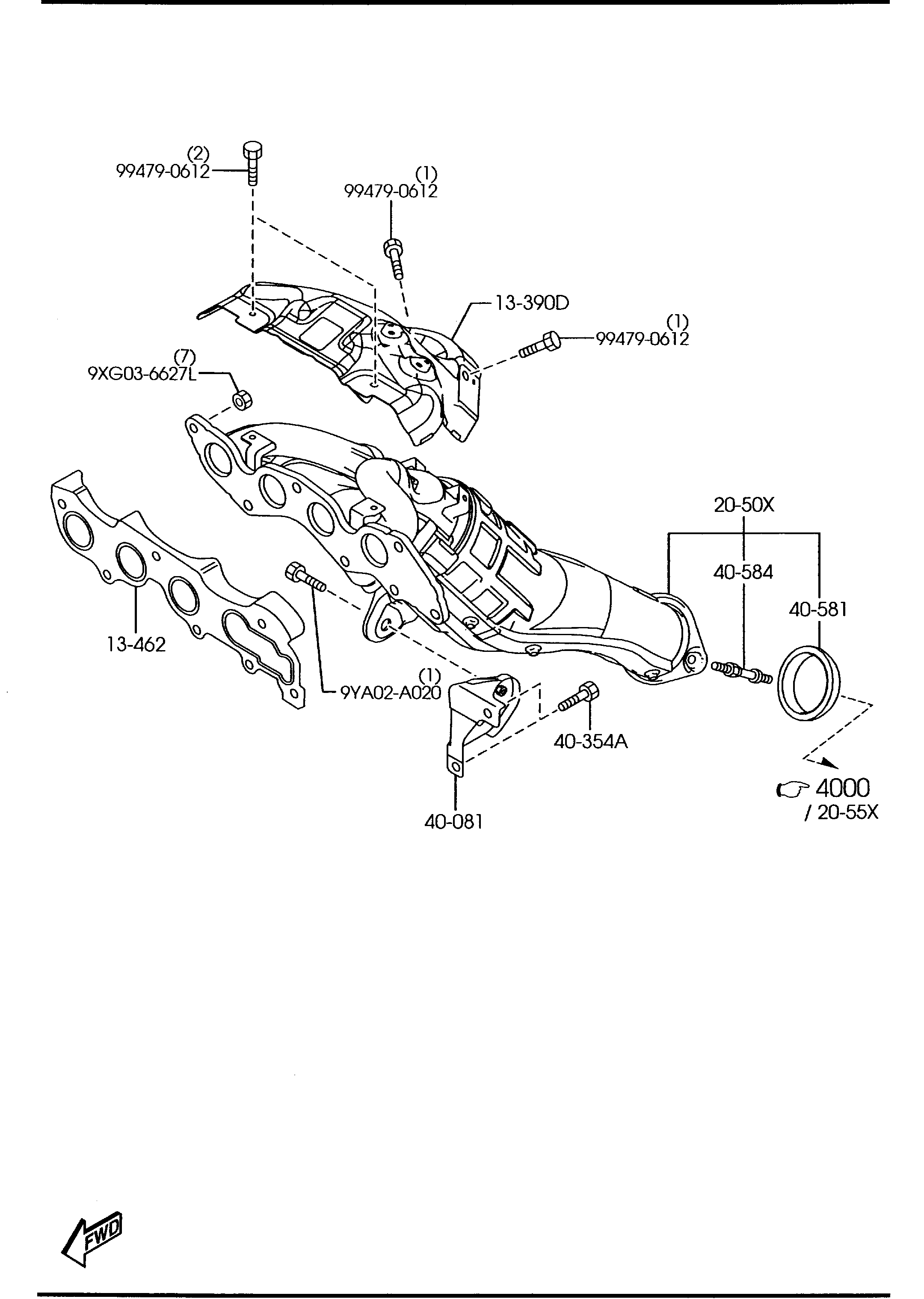 FORD 9XG03-6627L - Гайка, выпускной коллектор avtokuzovplus.com.ua