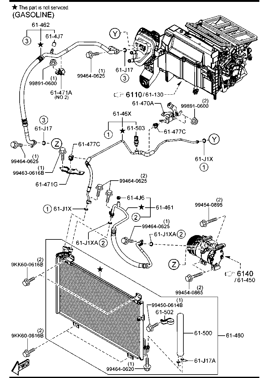 TOYOTA BJS8-61-480 - CONDENSER avtokuzovplus.com.ua