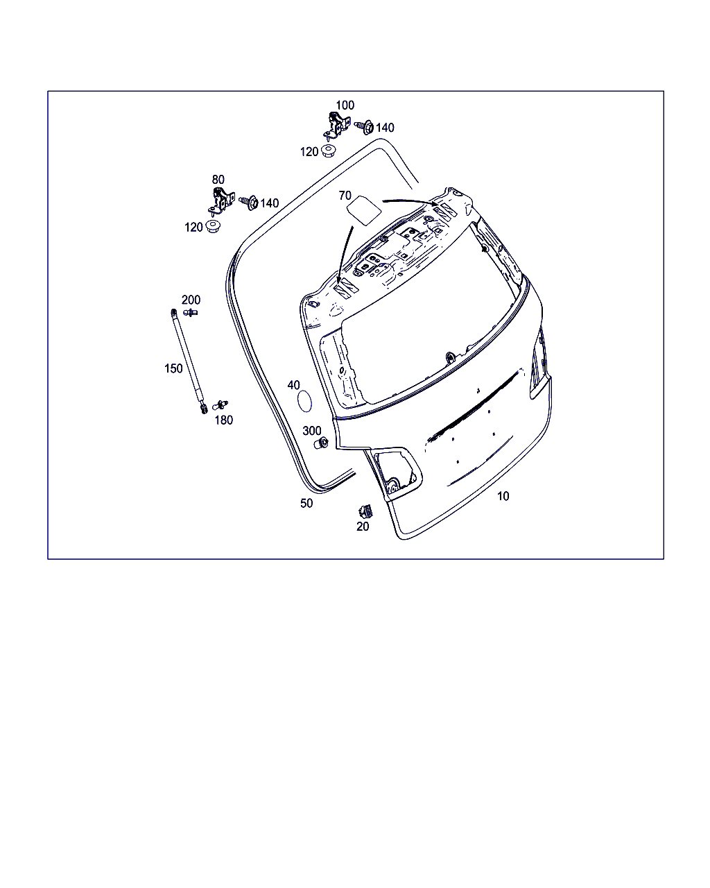 Mercedes-Benz A 246 980 05 64 - Газовая пружина, упор avtokuzovplus.com.ua