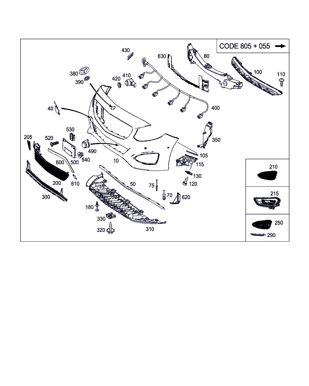 Prasco ME4241041 - Буфер, бампер autodnr.net