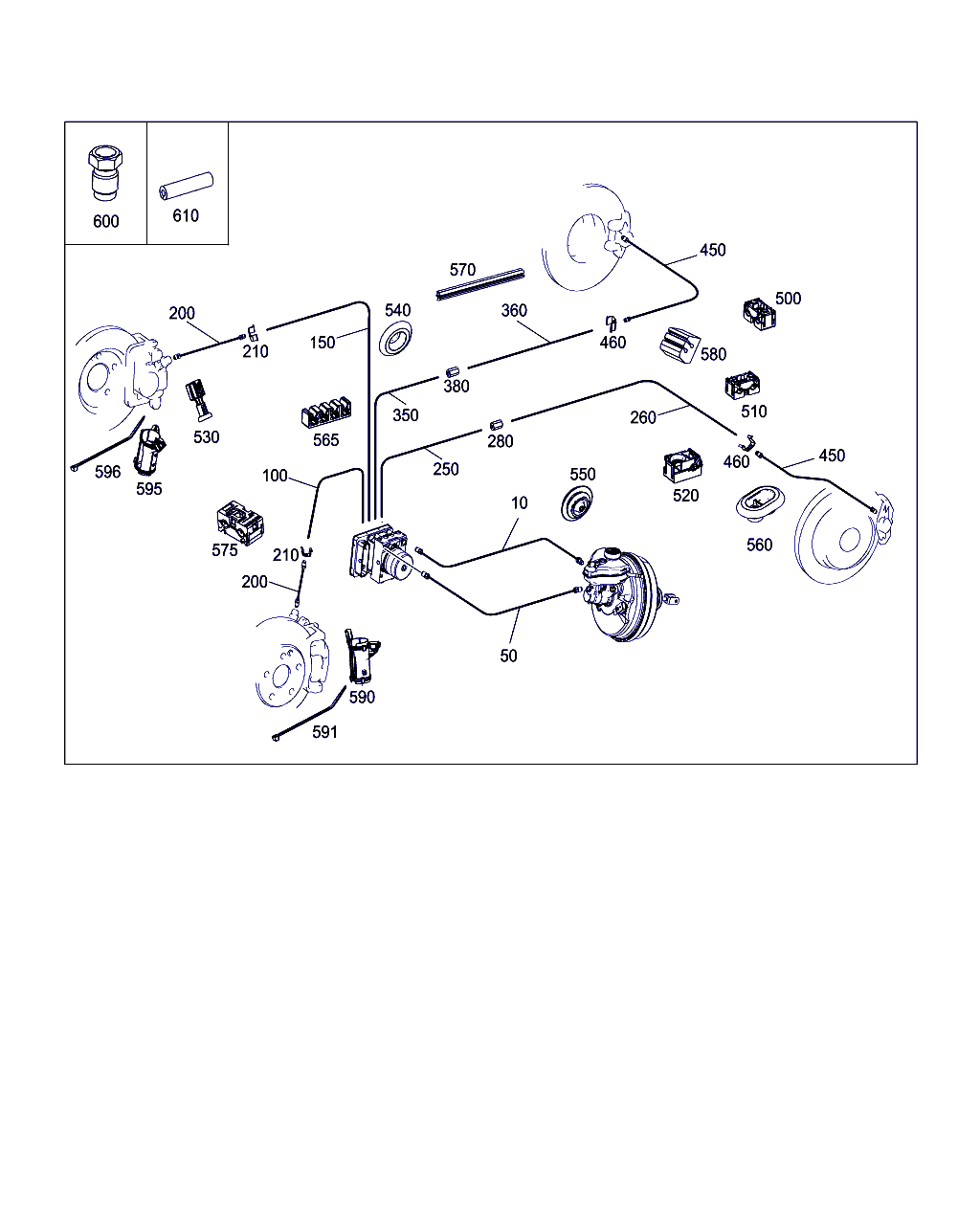 Mercedes-Benz A 205 420 00 48 - Тормозной шланг avtokuzovplus.com.ua