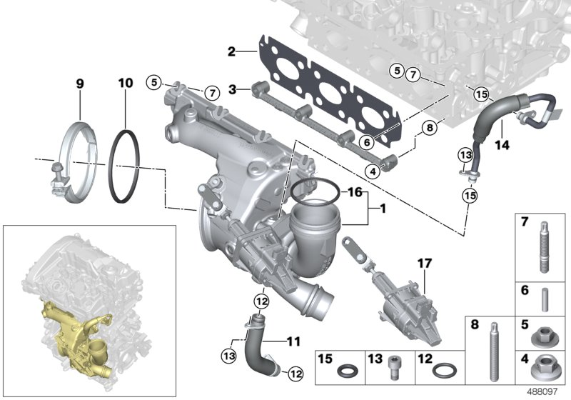 Mini 11 65 7 618 035 - Прокладка, випускний колектор autocars.com.ua