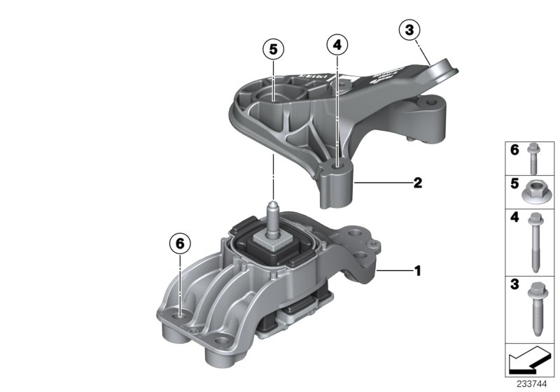 Mini 22 31 6 784 355 - Підвіска, ступінчаста коробка передач autocars.com.ua