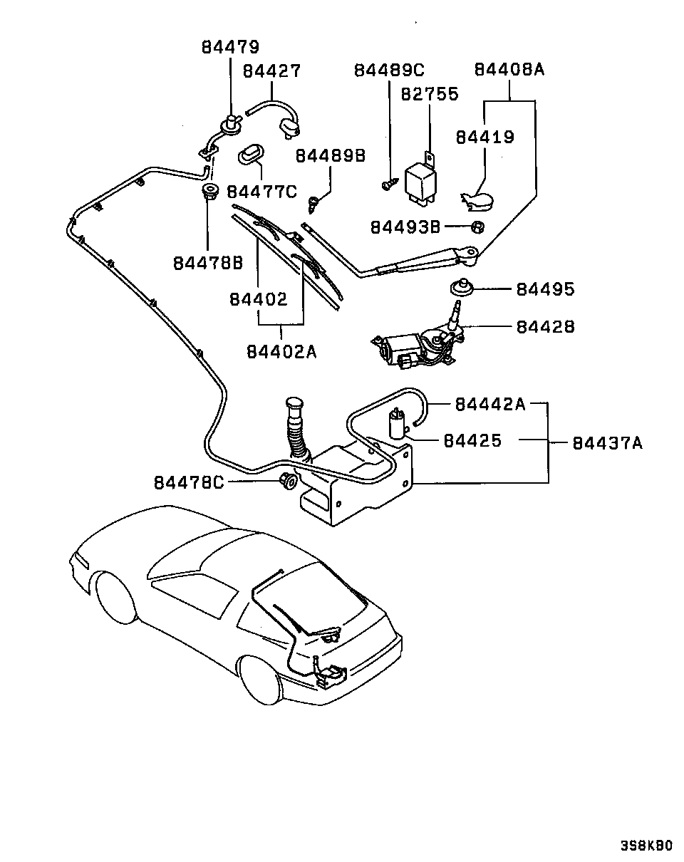 Mitsubishi MB530299 - Щітка склоочисника autocars.com.ua