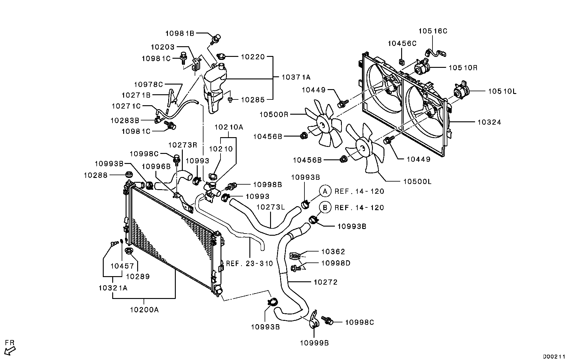 GATES-AU 05-2423 - Шланг радиатора autodnr.net