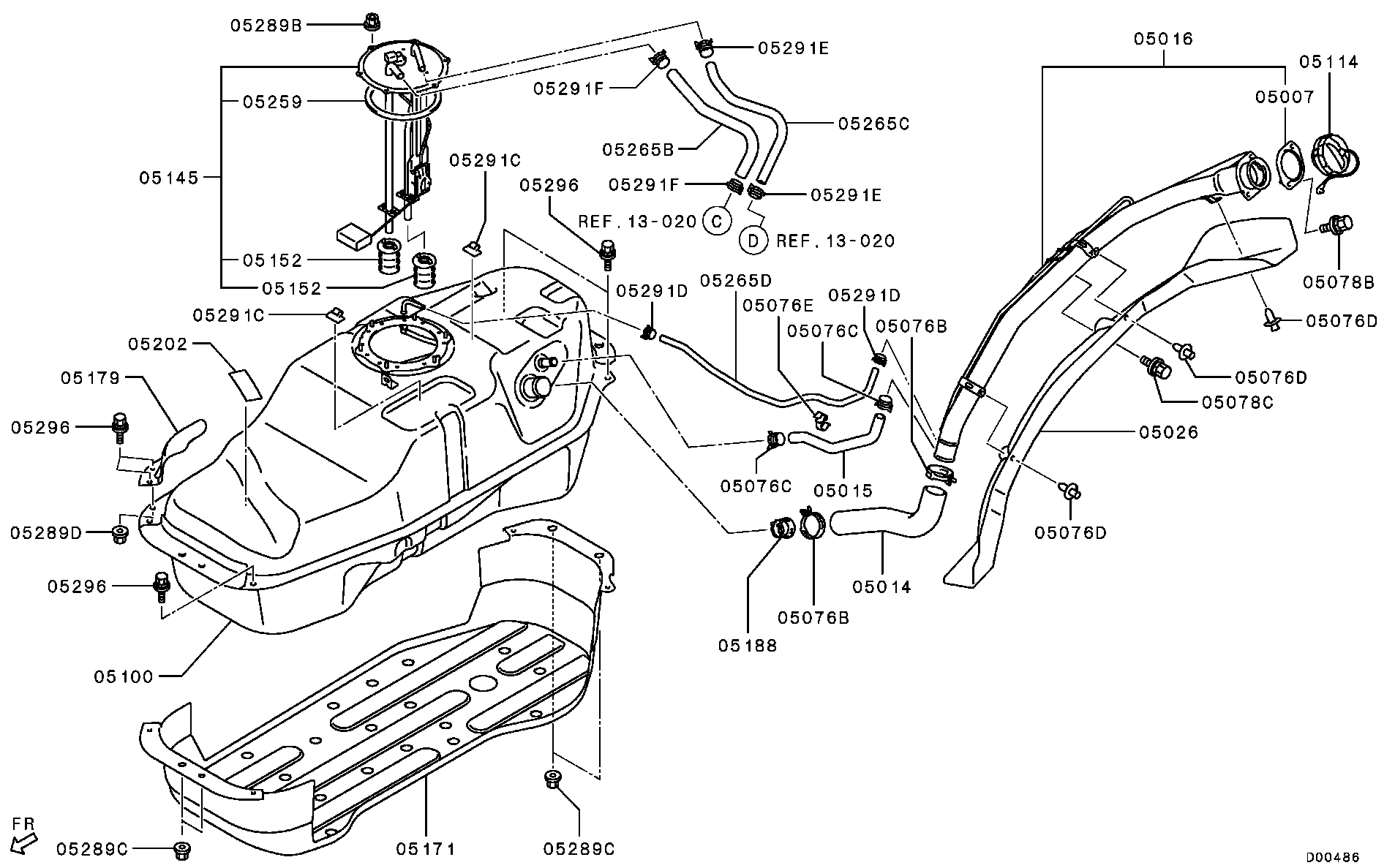 Mitsubishi MB248747 - Фільтр, підйому палива autocars.com.ua