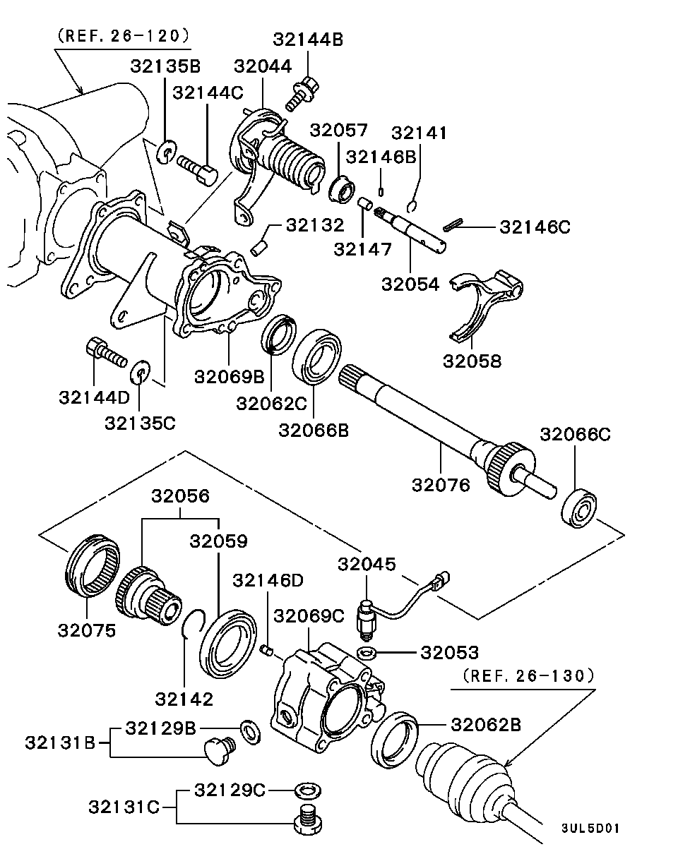 Mitsubishi MD713526 - Підшипник autocars.com.ua