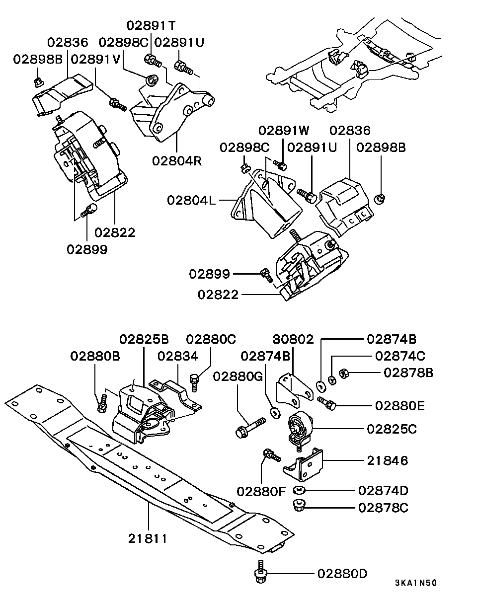 OSSCA 40150 - Подушка, опора, подвеска двигателя autodnr.net