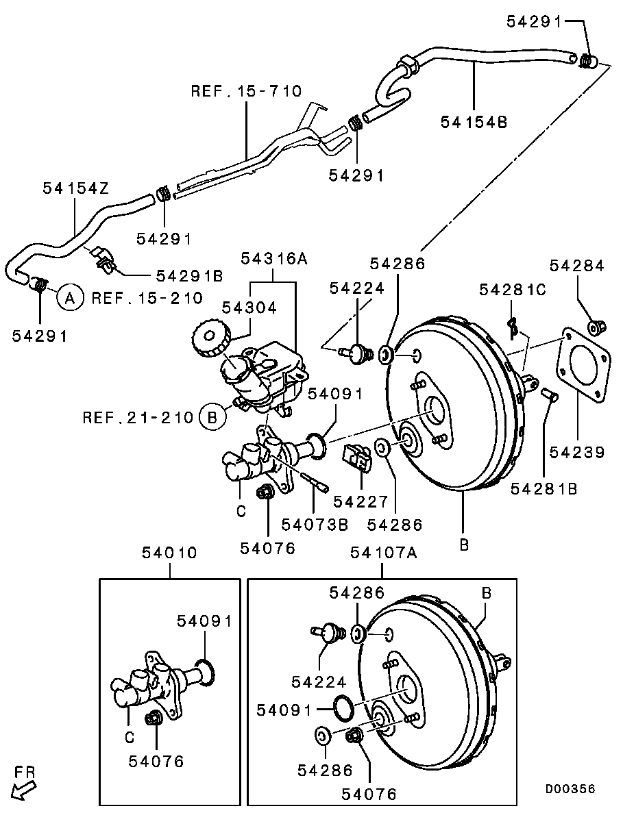 Mitsubishi 4625A199 - Главный тормозной цилиндр avtokuzovplus.com.ua