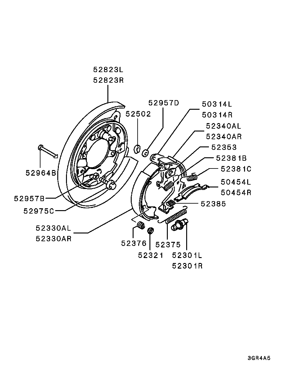 A.B.S. 8904 - Комплект тормозных колодок, барабанные autodnr.net