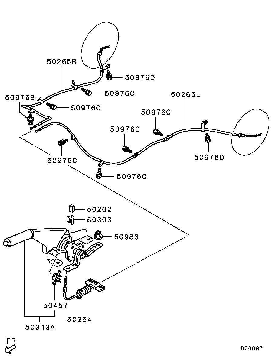 BOSCH 1 987 482 516 - Тормозной трос autodnr.net