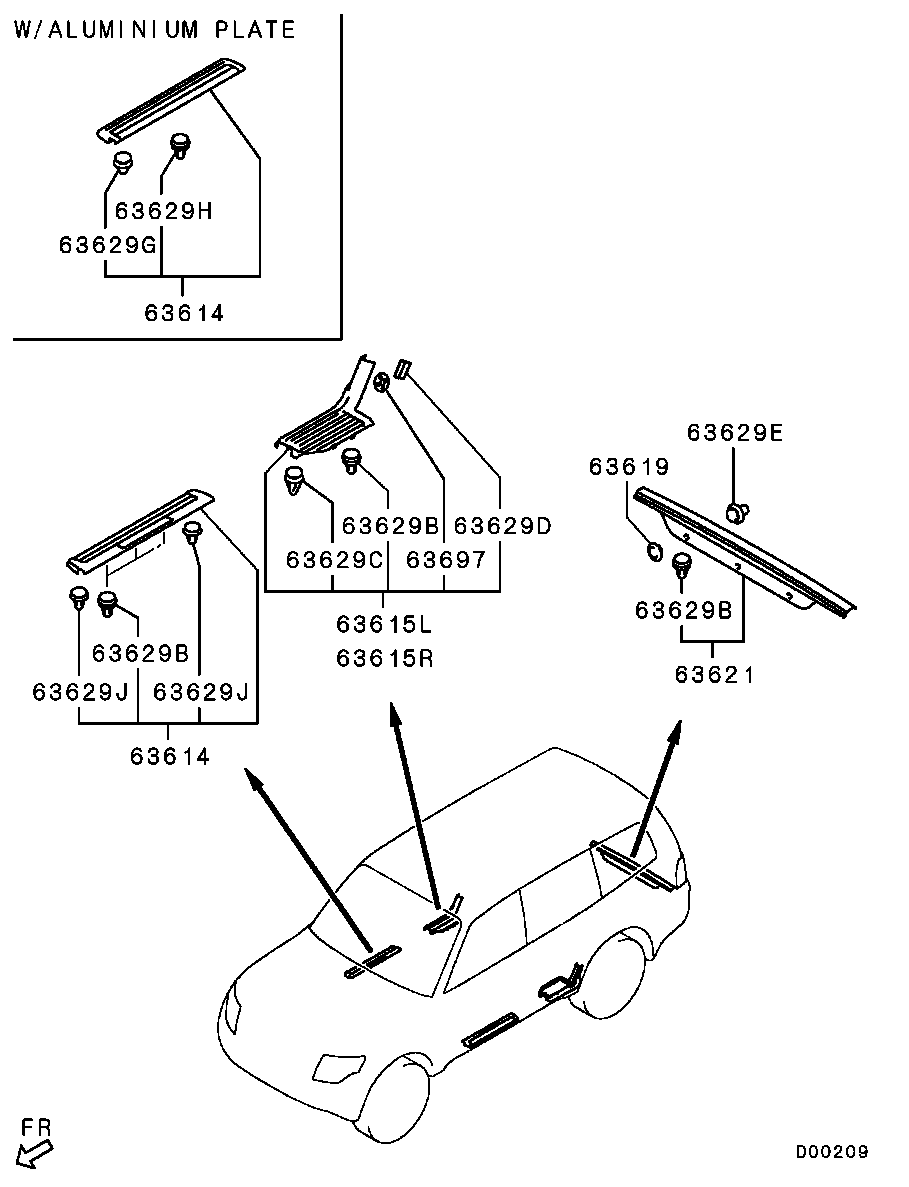 Febest 88570-059 - Зажим, молдинг / защитная накладка autodnr.net