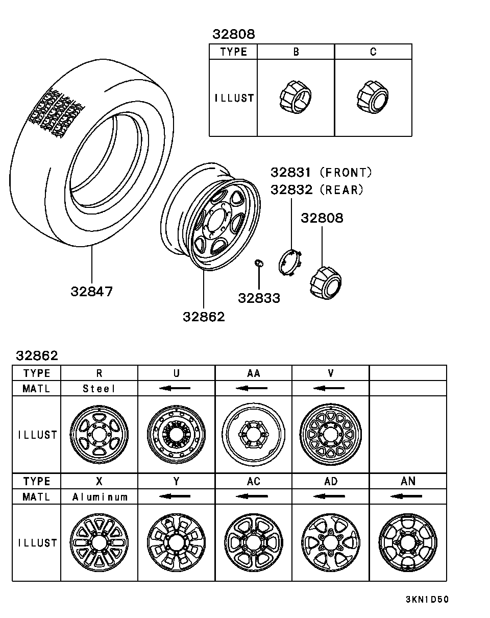 Mitsubishi MB579290 - Гайка кріплення колеса autocars.com.ua