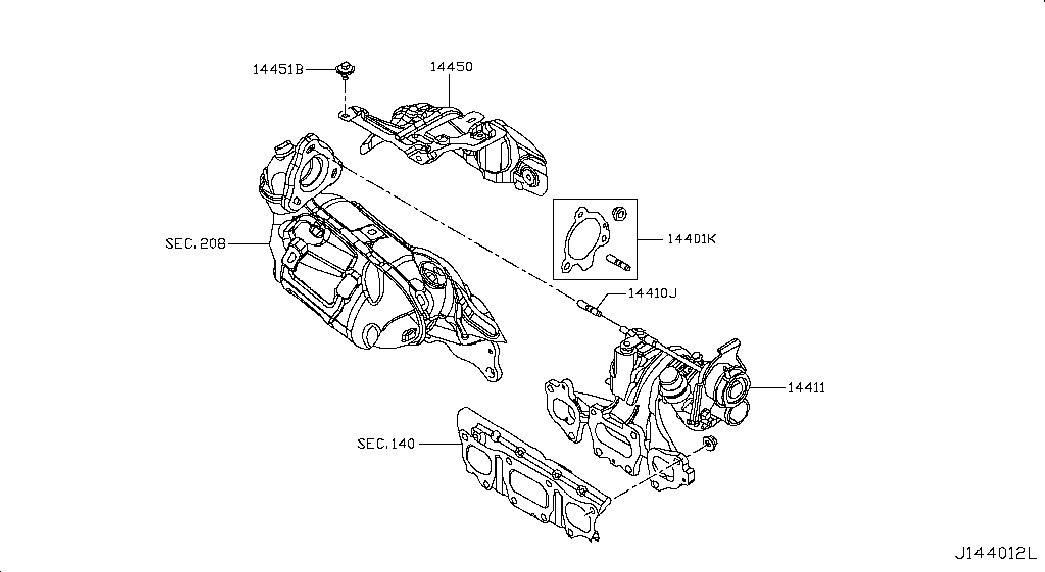 NISSAN 1441100Q4G - TURBOCHARGER autocars.com.ua