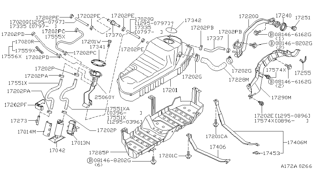 NISSAN 1725179912 - Кришка, паливної бак autocars.com.ua