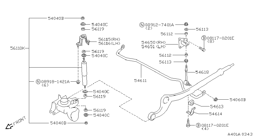 GSP S050727 - Тяга стабилизатора HYUNDAI SONATA Mk III EF autodnr.net