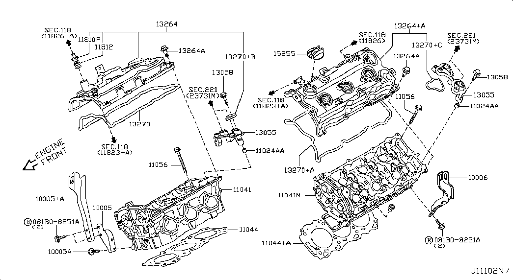 NISSAN 11044-9N02A - Прокладка, головка циліндра autocars.com.ua