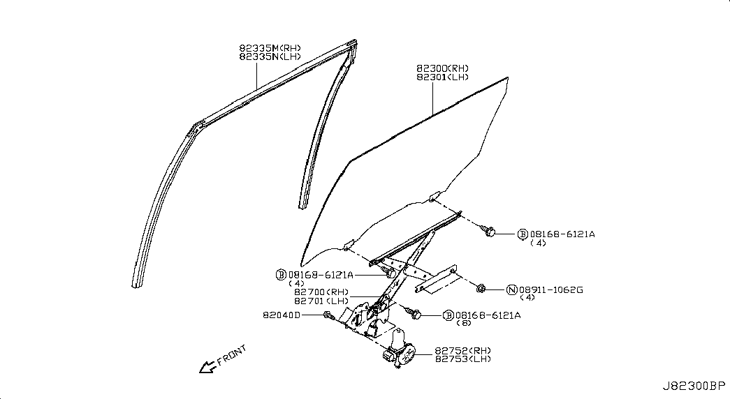 NISSAN 827216FR0A - Підйомний пристрій для вікон autocars.com.ua