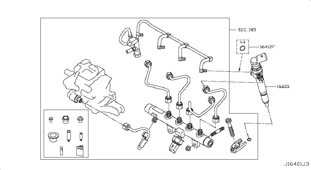 RENAULT 1660000Q1W - Форсунка дизельна, розпилювач і утримувач autocars.com.ua