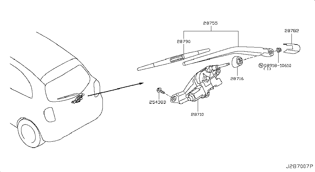 NISSAN 28790-EN000 - Щетка стеклоочистителя avtokuzovplus.com.ua