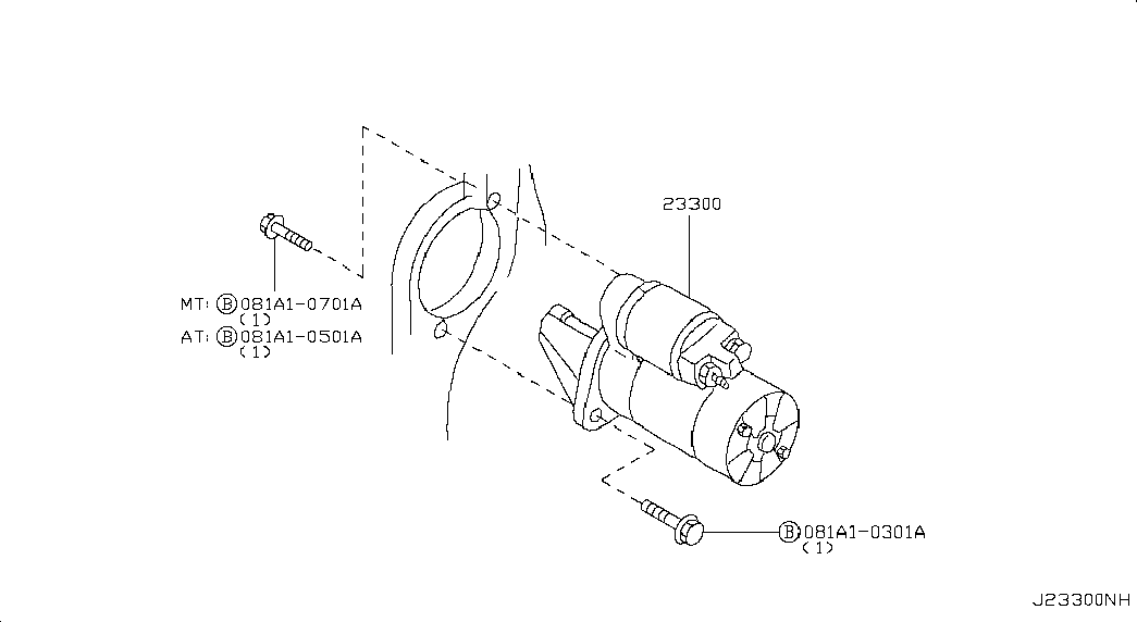 NISSAN 23300-95f0c - Стартер avtokuzovplus.com.ua