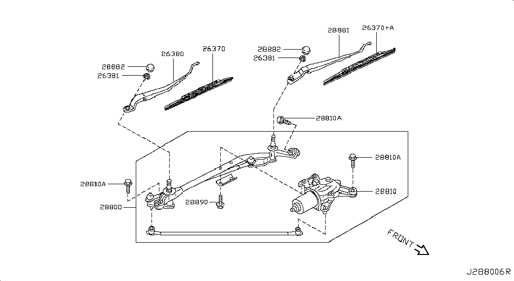 NISSAN 28890-95F0C - Щетка стеклоочистителя avtokuzovplus.com.ua