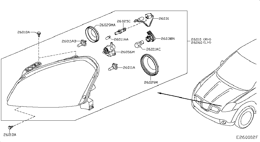 NISSAN 26295-BR01A - BULB avtokuzovplus.com.ua