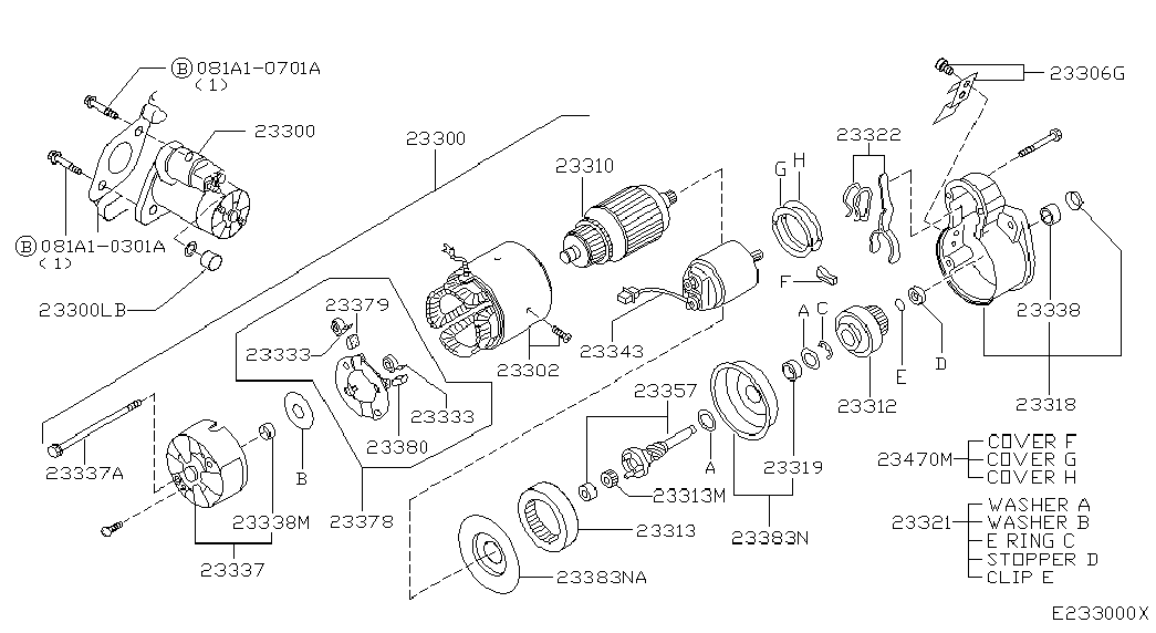 NISSAN 23378 9F600 - Кронштейн, вугільна щітка autocars.com.ua