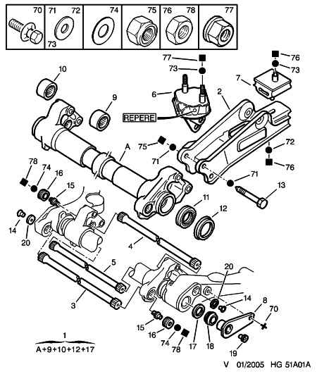 PEUGEOT 5170.82 - REAR ANTI-ROLL BAR autocars.com.ua