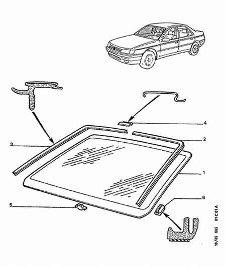 PEUGEOT 81 21 11 - Облицювання / захисна накладка, вітрове скло autocars.com.ua