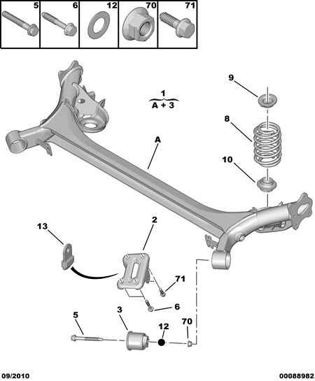 PEUGEOT 5148 R3 - REAR SUSPENSION CROSSMEMBER autocars.com.ua