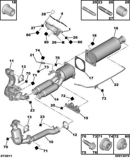 Talbot 1713 79 - EXHAUST SYSTEM FIXING CLAMP autocars.com.ua