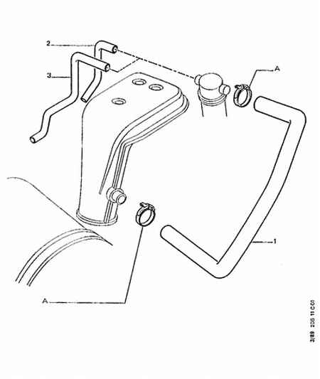 PEUGEOT 1190 26 - OIL VAPOR HOSE avtokuzovplus.com.ua