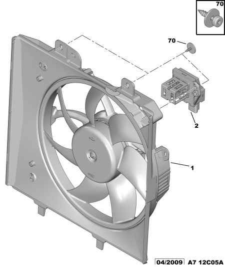 Ava Quality Cooling PE7550 - Вентилятор, охлаждение двигателя autodnr.net