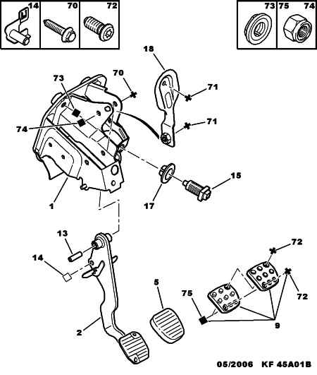 PEUGEOT 6922 H2 - SELF LOCKING SELF-TAP SCREWS autocars.com.ua