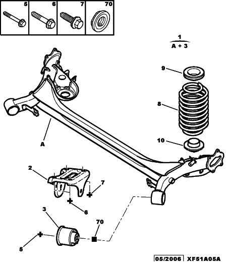 PEUGEOT 5148 R8 - REAR SUSPENSION CROSSMEMBER autocars.com.ua