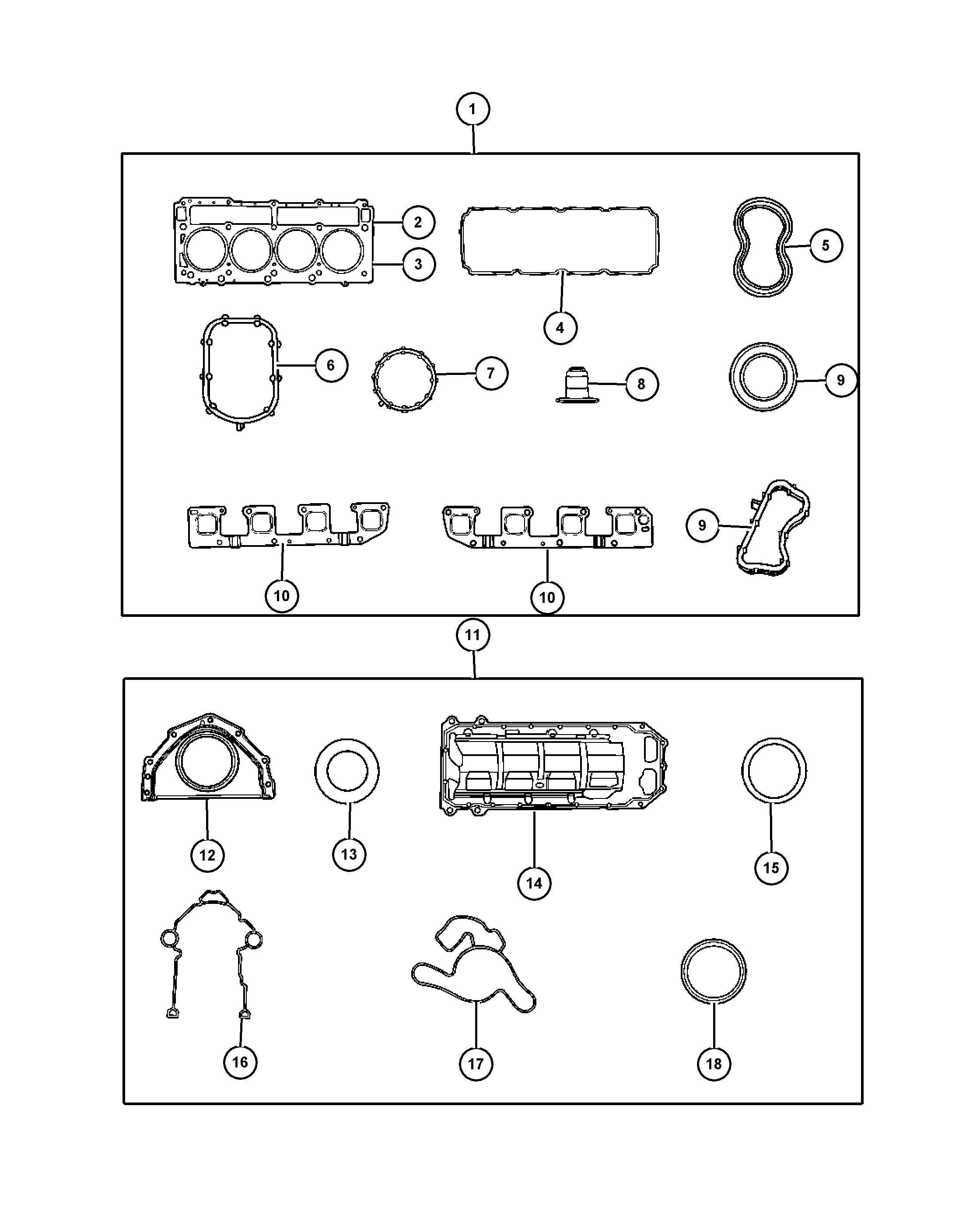 RAM 53032 965AF - GASKET EXHAUST MANIFOLD autocars.com.ua