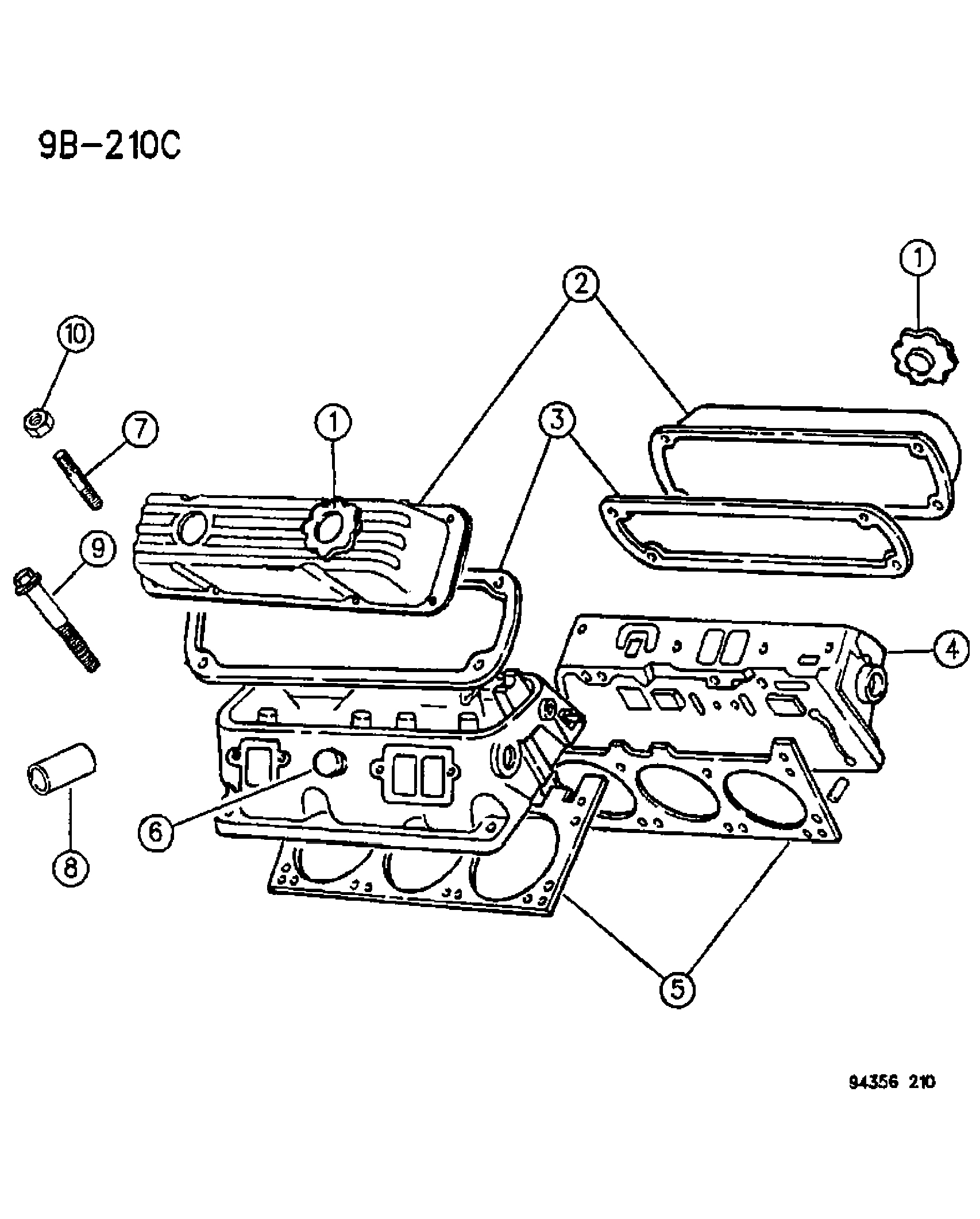 Chrysler 5302 0489 - Прокладка, головка цилиндра avtokuzovplus.com.ua