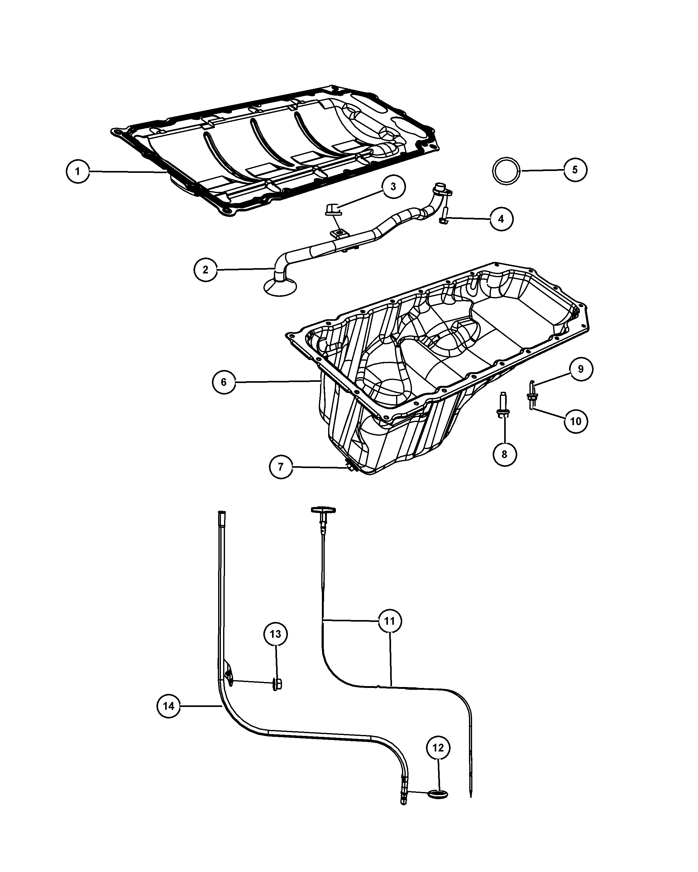 Dodge 53021 568AE - GASKET OIL PAN avtokuzovplus.com.ua