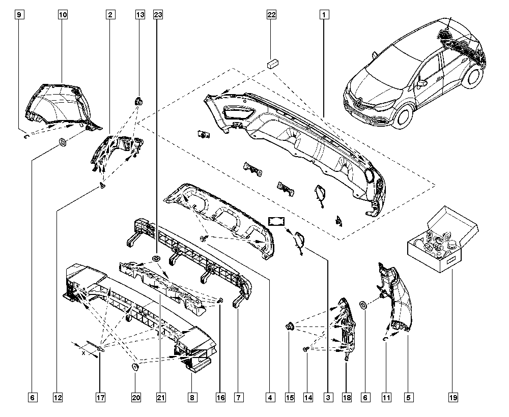 RENAULT 85 01 093 12R - Буфер, бампер autocars.com.ua