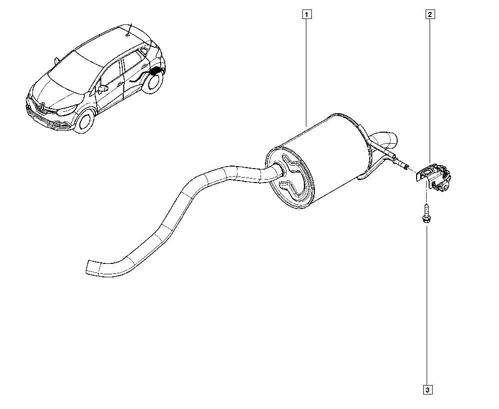 RENAULT 200109390R - Глушник вихлопних газів кінцевий autocars.com.ua