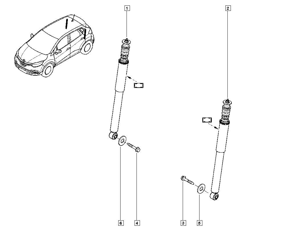 RENAULT 56 21 059 55R - Амортизатор avtokuzovplus.com.ua