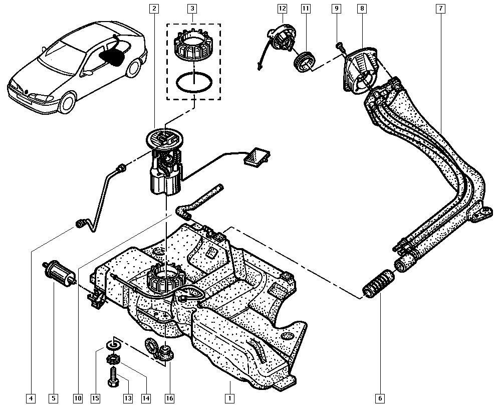 RENAULT 77 00 431 718 - F/SENDER PUMP ME2 avtokuzovplus.com.ua