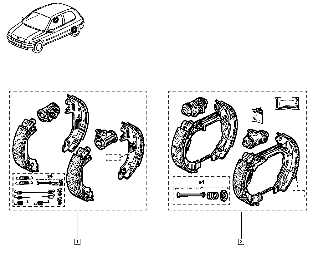 RENAULT TRUCKS 7701205315 - Комплект гальм, барабанний механізм autocars.com.ua