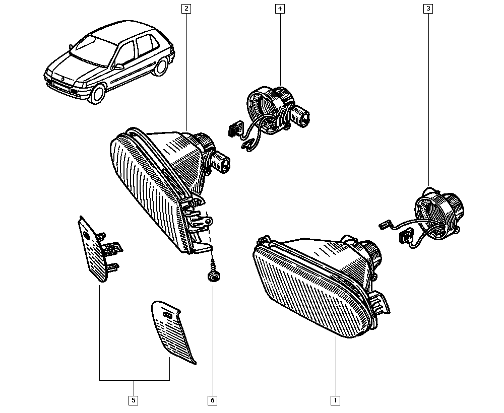 RENAULT 7701040681 - Противотуманная фара avtokuzovplus.com.ua